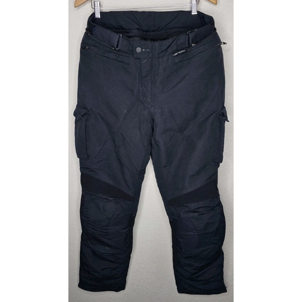 Alpinestars Drystar Motorcycle Riding Pants Padded Protective Safety Men L Black